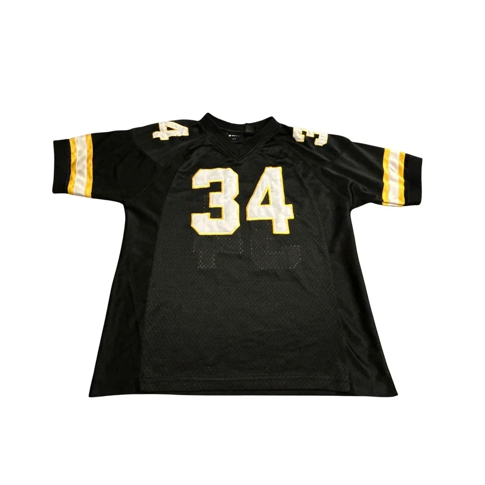 Voit Football Jersey Mens Medium Black Yellow #34 Excellent Mesh Athletic Shirt